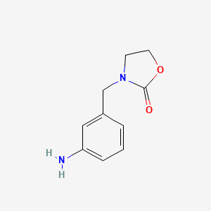3-[(3-Aminophenyl)methyl]-1,3-oxazolidin-2-one