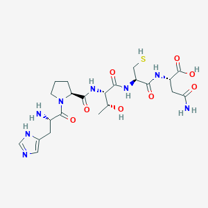 molecular formula C22H34N8O8S B15170533 L-Histidyl-L-prolyl-L-threonyl-L-cysteinyl-L-asparagine CAS No. 915774-99-1