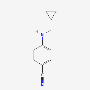 B1517056 4-[(Cyclopropylmethyl)amino]benzonitrile CAS No. 1019607-58-9