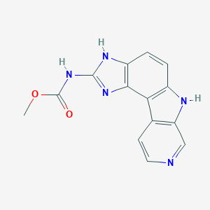 Methyl N-(3,5,10,13-tetrazatetracyclo[7.7.0.02,6.011,16]hexadeca-1(9),2(6),3,7,11(16),12,14-heptaen-4-yl)carbamate