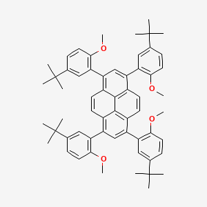molecular formula C60H66O4 B15170612 Pyrene, 1,3,6,8-tetrakis[5-(1,1-dimethylethyl)-2-methoxyphenyl]- CAS No. 916747-37-0