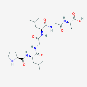 molecular formula C24H42N6O7 B15170619 L-Prolyl-L-leucylglycyl-L-leucylglycyl-L-alanine CAS No. 915717-09-8
