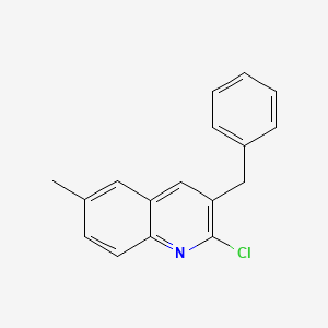 molecular formula C17H14ClN B15170632 3-Benzyl-2-chloro-6-methylquinoline CAS No. 918518-70-4
