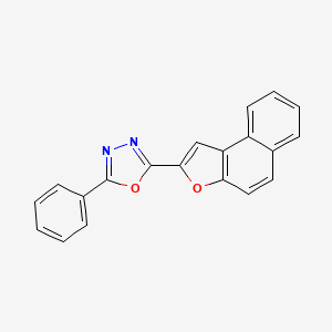 molecular formula C20H12N2O2 B15170650 2-(Naphtho[2,1-b]furan-2-yl)-5-phenyl-1,3,4-oxadiazole CAS No. 649762-90-3