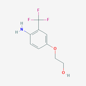 2-[4-Amino-3-(trifluoromethyl)phenoxy]ethan-1-ol