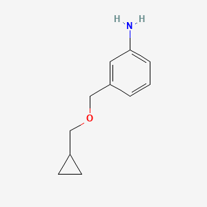 3-[(Cyclopropylmethoxy)methyl]aniline