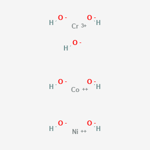 molecular formula CoCrH7NiO7 B15170678 Chromium(3+);cobalt(2+);nickel(2+);heptahydroxide CAS No. 919285-66-8
