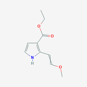 molecular formula C10H13NO3 B15170687 Ethyl 2-(2-methoxyethenyl)-1H-pyrrole-3-carboxylate CAS No. 647836-48-4