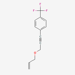 molecular formula C13H11F3O B15170690 Benzene, 1-[3-(2-propenyloxy)-1-propynyl]-4-(trifluoromethyl)- CAS No. 873876-62-1
