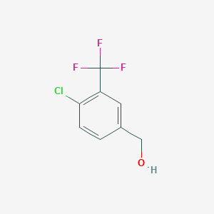molecular formula C8H6ClF3O B151707 4-Chloro-3-(trifluoromethyl)benzyl alcohol CAS No. 65735-71-9