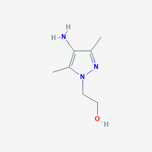 molecular formula C7H13N3O B1517071 2-(4-amino-3,5-dimethyl-1H-pyrazol-1-yl)ethanol CAS No. 5920-56-9