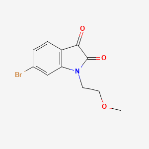 6-bromo-1-(2-methoxyethyl)-2,3-dihydro-1H-indole-2,3-dione