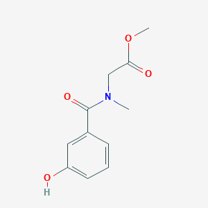 methyl 2-[1-(3-hydroxyphenyl)-N-methylformamido]acetate