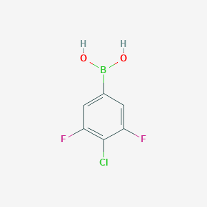 molecular formula C6H4BClF2O2 B151708 (4-Chloro-3,5-difluorophenyl)boronic acid CAS No. 864759-63-7