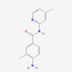 4-Amino-3-methyl-N-(4-methyl-2-pyridyl)benzamide