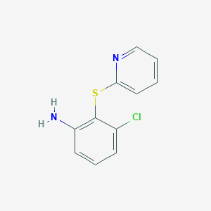 3-Chloro-2-(pyridin-2-ylsulfanyl)aniline