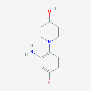 1-(2-Amino-4-fluorophenyl)-4-piperidinol