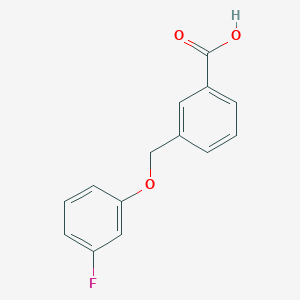 B1517088 3-[(3-Fluorophenoxy)methyl]benzoic acid CAS No. 1019462-57-7