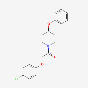 molecular formula C19H20ClNO3 B15170888 Piperidine, 1-[(4-chlorophenoxy)acetyl]-4-phenoxy- CAS No. 651300-89-9
