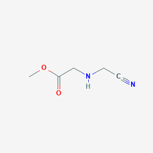molecular formula C5H8N2O2 B1517093 Methyl 2-((cyanomethyl)amino)acetate CAS No. 1021072-87-6