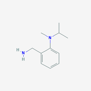 molecular formula C11H18N2 B1517094 2-(aminomethyl)-N-methyl-N-(propan-2-yl)aniline CAS No. 1020969-82-7