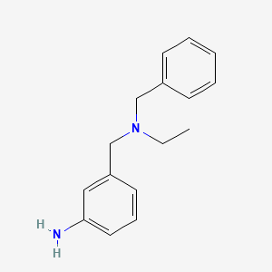 molecular formula C16H20N2 B1517100 3-((Benzyl(ethyl)amino)methyl)aniline CAS No. 1018517-42-4