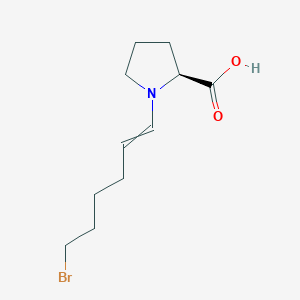 molecular formula C11H18BrNO2 B15171013 1-(6-Bromohex-1-en-1-yl)-L-proline CAS No. 873934-02-2