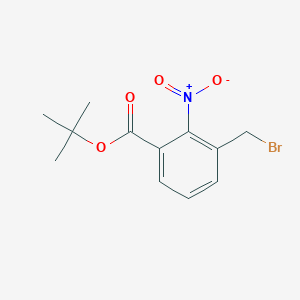molecular formula C12H14BrNO4 B15171044 tert-Butyl 3-(bromomethyl)-2-nitrobenzoate CAS No. 920760-13-0