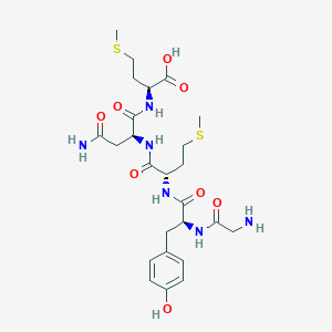 molecular formula C25H38N6O8S2 B15171048 Glycyl-L-tyrosyl-L-methionyl-L-asparaginyl-L-methionine CAS No. 921192-45-2