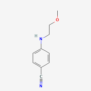 molecular formula C10H12N2O B1517106 4-[(2-Methoxyethyl)amino]benzonitrile CAS No. 1019600-58-8