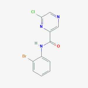 molecular formula C11H7BrClN3O B15171076 N-(2-Bromophenyl)-6-chloropyrazine-2-carboxamide CAS No. 879547-35-0