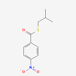 molecular formula C11H13NO3S B15171121 S-(2-Methylpropyl) 4-nitrobenzene-1-carbothioate CAS No. 920505-17-5