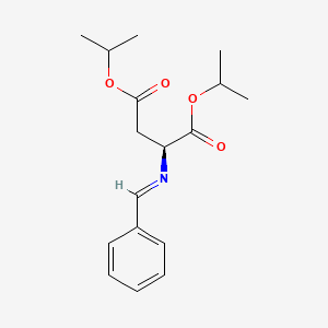 molecular formula C17H23NO4 B15171154 Dipropan-2-yl (E)-N-benzylidene-L-aspartate CAS No. 917955-78-3