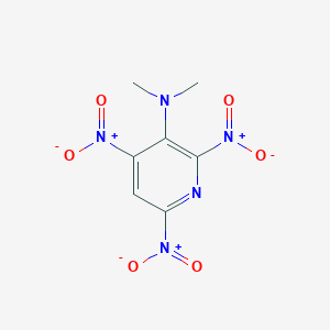 molecular formula C7H7N5O6 B15171159 N,N-Dimethyl-2,4,6-trinitropyridin-3-amine CAS No. 920502-84-7