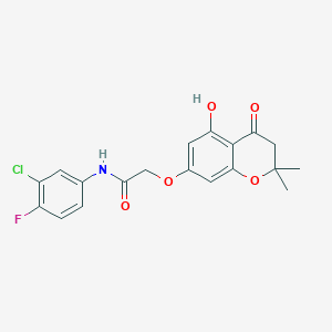 molecular formula C19H17ClFNO5 B15171167 C19H17ClFNO5 