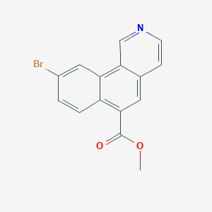 molecular formula C15H10BrNO2 B15171237 Methyl 9-bromobenzo[h]isoquinoline-6-carboxylate CAS No. 919293-21-3