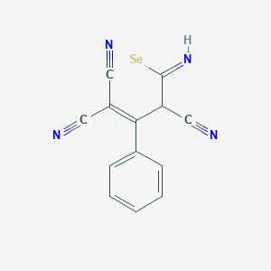 molecular formula C13H7N4Se B15171249 C13H8N4Se 