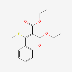 molecular formula C15H18O4S B15171279 Diethyl [(methylsulfanyl)(phenyl)methylidene]propanedioate CAS No. 921594-84-5