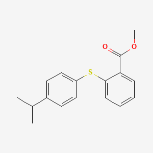 molecular formula C17H18O2S B15171305 Methyl 2-{[4-(propan-2-yl)phenyl]sulfanyl}benzoate CAS No. 919089-28-4