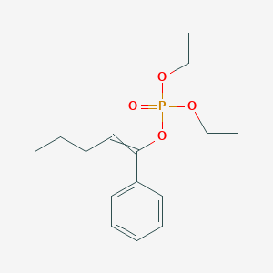 molecular formula C15H23O4P B15171319 Diethyl 1-phenylpent-1-en-1-yl phosphate CAS No. 922186-08-1