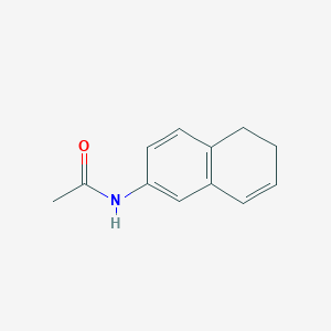 molecular formula C12H13NO B15171438 N-(5,6-Dihydro-2-naphthalenyl)acetamide 