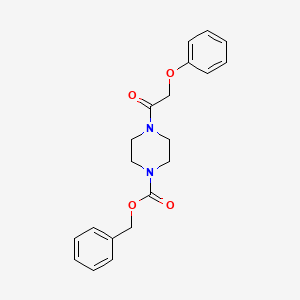 molecular formula C20H22N2O4 B15171443 Benzyl 4-(phenoxyacetyl)piperazine-1-carboxylate CAS No. 918480-36-1