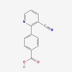 molecular formula C13H8N2O2 B15171448 4-(3-Cyanopyridin-2-yl)benzoic acid CAS No. 904310-26-5