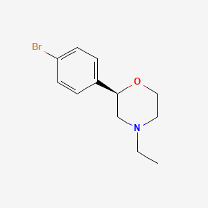 molecular formula C12H16BrNO B15171489 (2R)-2-(4-bromophenyl)-4-ethylmorpholine CAS No. 920802-46-6