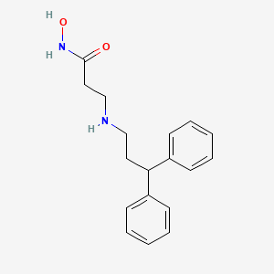 molecular formula C18H22N2O2 B15171490 N~3~-(3,3-Diphenylpropyl)-N-hydroxy-beta-alaninamide CAS No. 919997-27-6