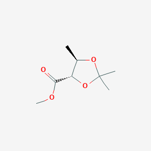 molecular formula C8H14O4 B151715 (4S,5R)-Methyl 2,2,5-trimethyl-1,3-dioxolane-4-carboxylate CAS No. 38410-80-9