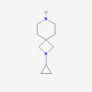 molecular formula C10H18N2 B15171517 2,7-Diazaspiro[3.5]nonane, 2-cyclopropyl- 