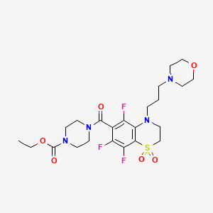 molecular formula C23H31F3N4O6S B15171557 C23H31F3N4O6S 