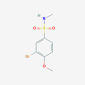 molecular formula C8H10BrNO3S B1517160 3-bromo-4-methoxy-N-methylbenzenesulfonamide CAS No. 358665-54-0