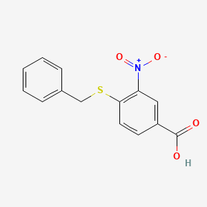 molecular formula C14H11NO4S B1517164 4-(Benzylsulfanyl)-3-nitrobenzoic acid CAS No. 82964-59-8